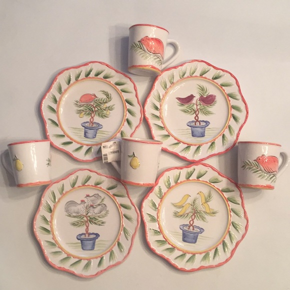 Jilly Walsh Mariposa Other - Adorable RARE vintage Italian dishes